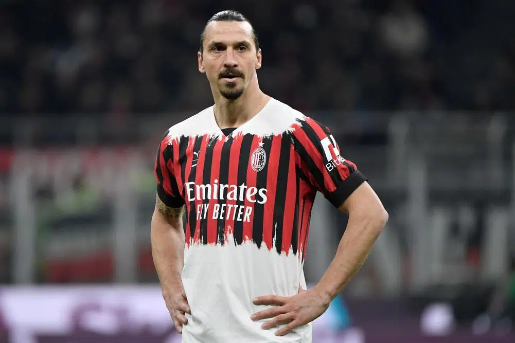 Ibrahimovic footballeur international suédois et attaquant avec l'AC Milan