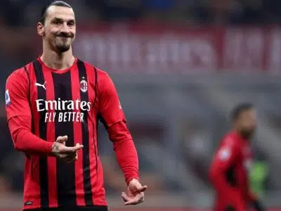 Ibrahimovic footballeur international suédois et attaquant avec l'AC Milan